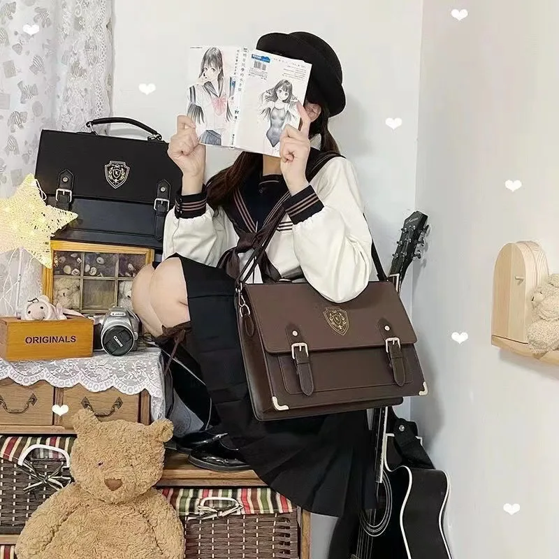 Large-capacity bag college jk bag school supply bag women's official document versatile shoulders diagonal