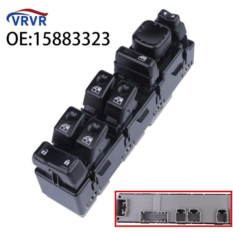 15883323 Power Electric Window Switch 10398566 1039856 for Cadillac Escalade Chevrolet Silverado Suburban Tahoe GMC Sierra Yukon