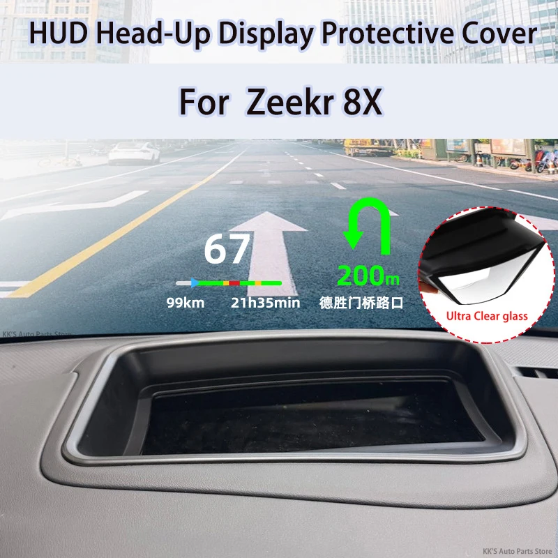HUD Head-Up Display Protective Cover & Dashboard Dustproof Cover for Zeekr 8X, Car Interior Accessories