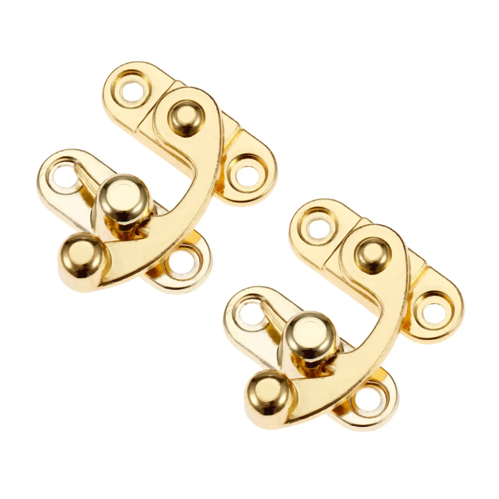 2 Pcs 29*33mm Furniture Hardware Locked Box Suitcase Toggle Latch Clasp Buckles Antique Right Lock Zinc Alloy Wooden Box Hasps