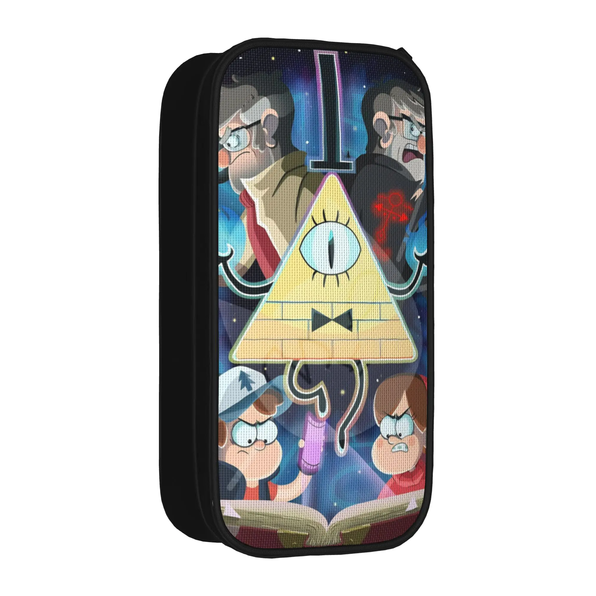 Large-capacity Pencil Case G-Gravity Falls School Accessories  Double Layer Pencil Box Girl Makeup Bags Gift