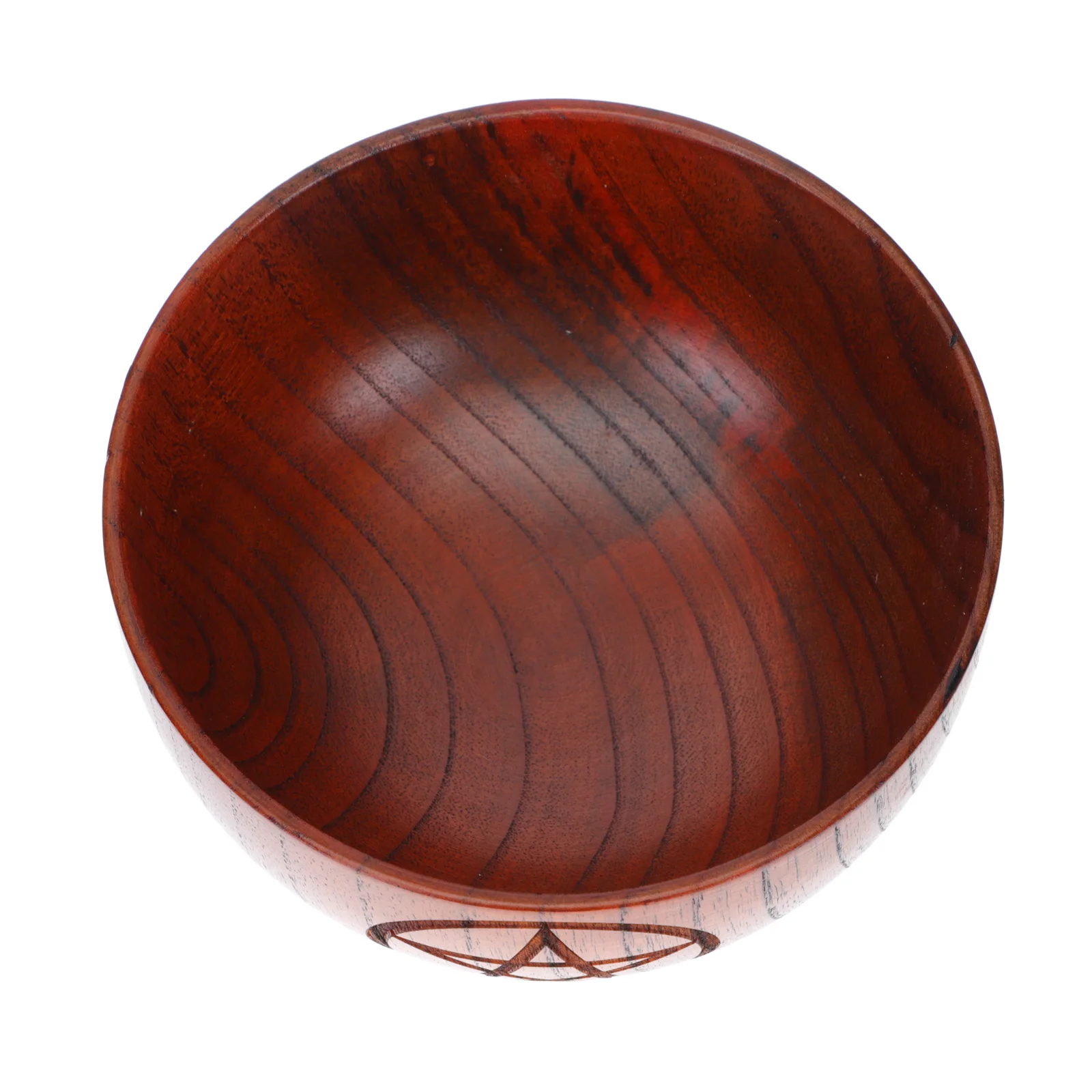 

1Pcs Pentagram Ritual Wooden Bowl Exquisite Handcrafted Smooth Round Shape Home Living Room Offering Decoration Sacrificial