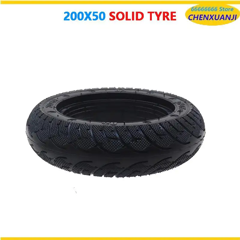 

High Quality 200x50 Solid Rubber Tires for 8-Inch Scooters Never Flat Durable Replacement Set