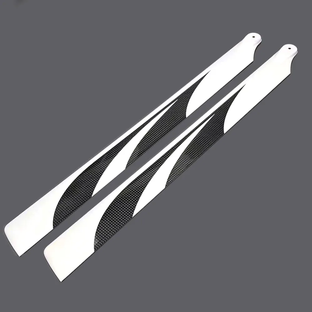 DIY RC RJX 헬리콥터 메인 블레이드 470/520/550mm 탄소 섬유 메인 로터 블레이드 Align 500X 550 550X TG520 헬리콥터 키트