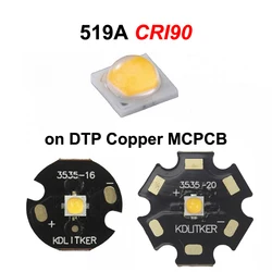 519A 7.04W 2200mA 5700K 5000K 4500K 4000K 3500K 3000K 2700K CRI90 SMD 3535 LED Emitter on KDLitker DTP Copper MCPCB