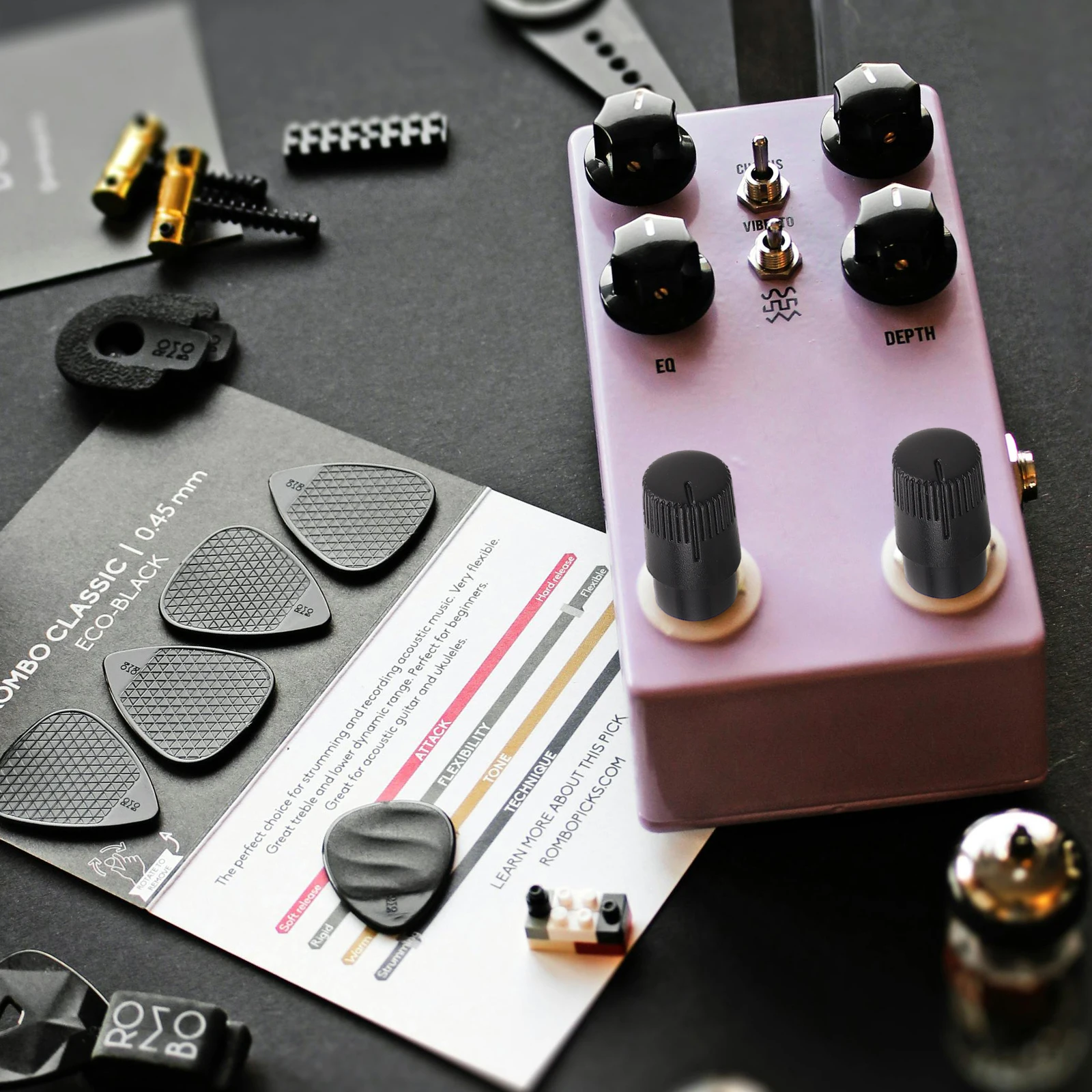 

5 Pcs Knob Cap Guitar Effect Bass Knobs Electric Control Audio Potentiometer Adjustment Switch Appliance Replacement