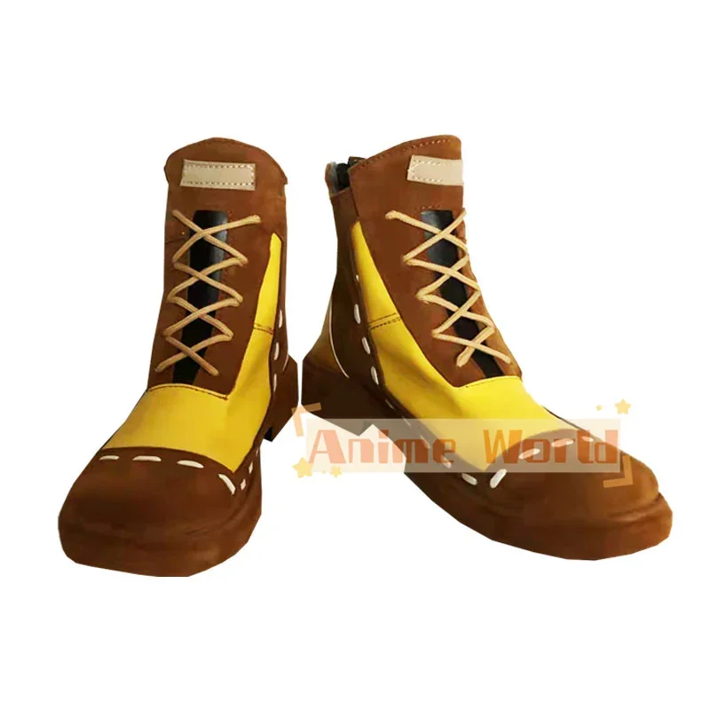 Limbus Company Don Quixote Cosplay Shoes Boots Anime PU Leather Shoes Custom Made