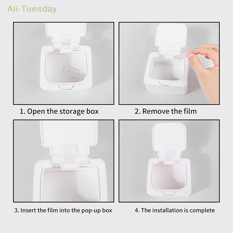 Cotton Swab Organizer Small Object Classification Drawer Storage Box Pop-up Window Push-type Desktop Storage Box