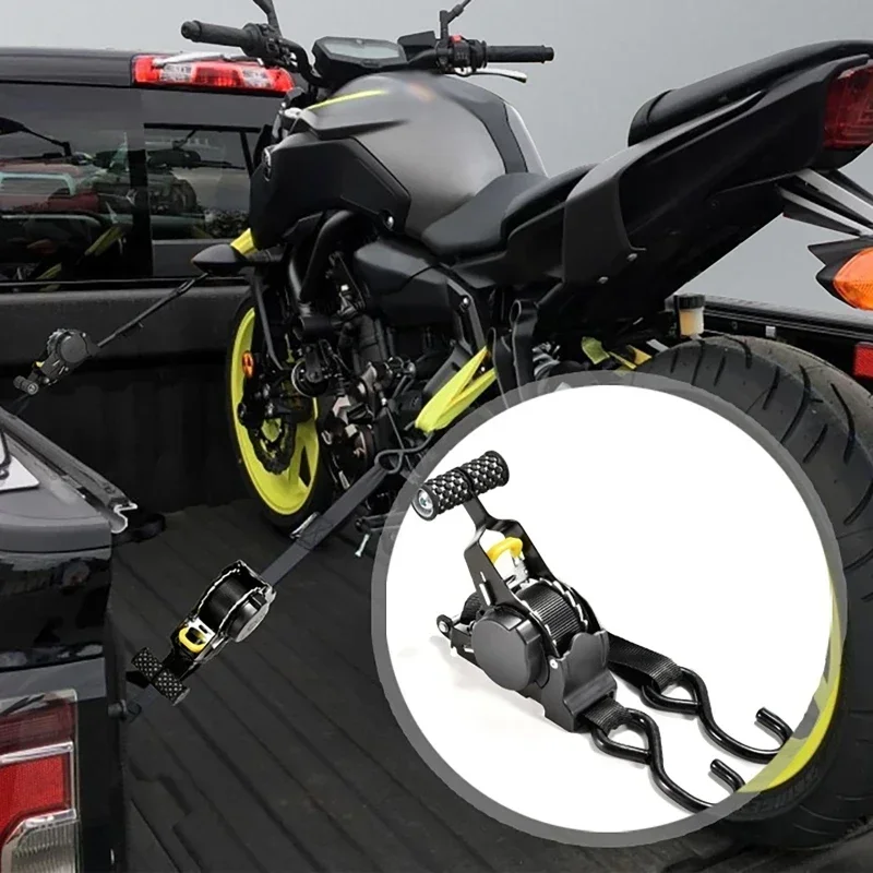 Retractable Auto Ratchet Strap Automatic Shrink Bundle Tape Retractable Belts For Motorcycles Convenience Luggage Straps