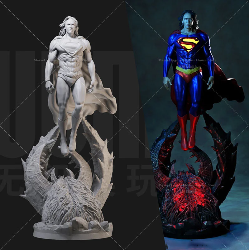 1/24 1/18 Maßstab DC Superman Resurrected Cage Edition Giant Spider Fantasy Film DIY Selbstmontierte GK 3D Resin Un-panited Doll