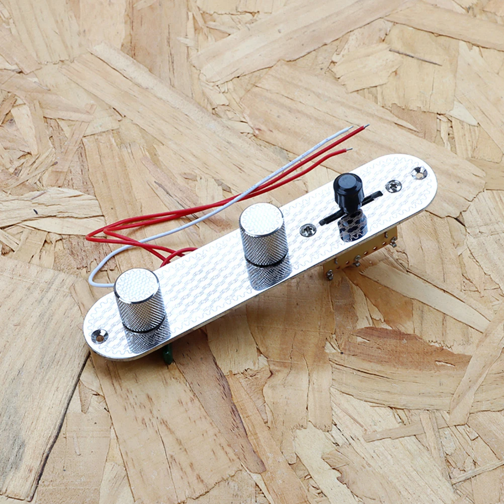 

Patterned Metal Circuit Board GE229 Harness Loaded Control Plate Guitar Volume Tone Adjustment DIY Replacement