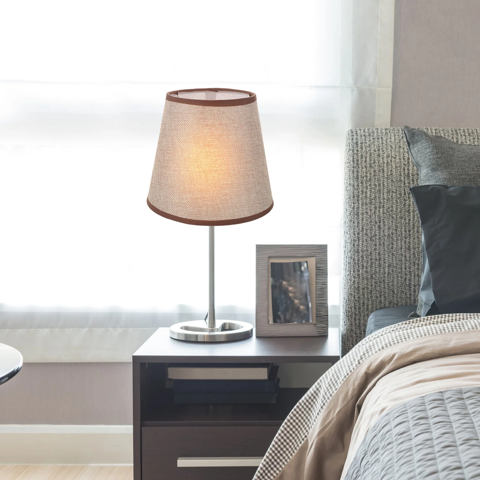 

Lampshade Cloth Replacement For Table Floor Lamp Simple Light Cover Home Bedroom Decor Small Modern Lamp