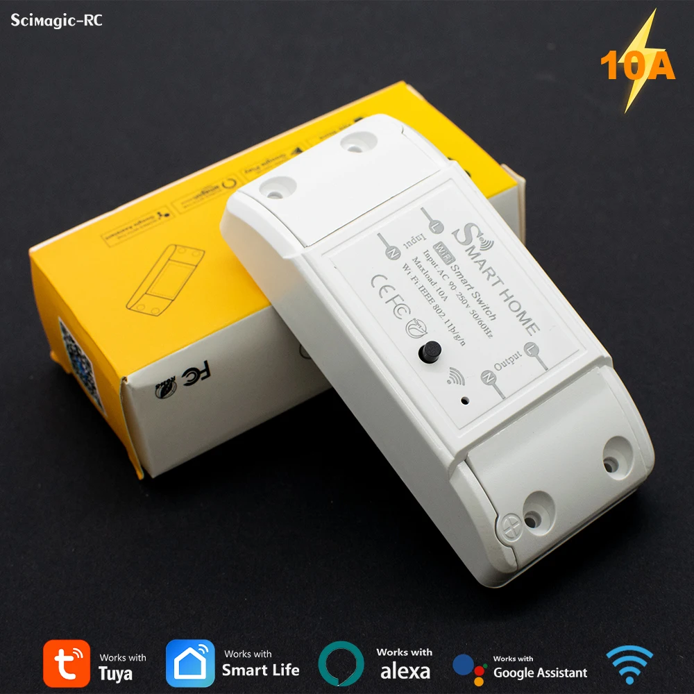 Modul Mini WiFi Interrupteur D'éclairage Sans Fil TUYA APPcommande Interrupteur Maison Intelligente Avec Alexa Google Home