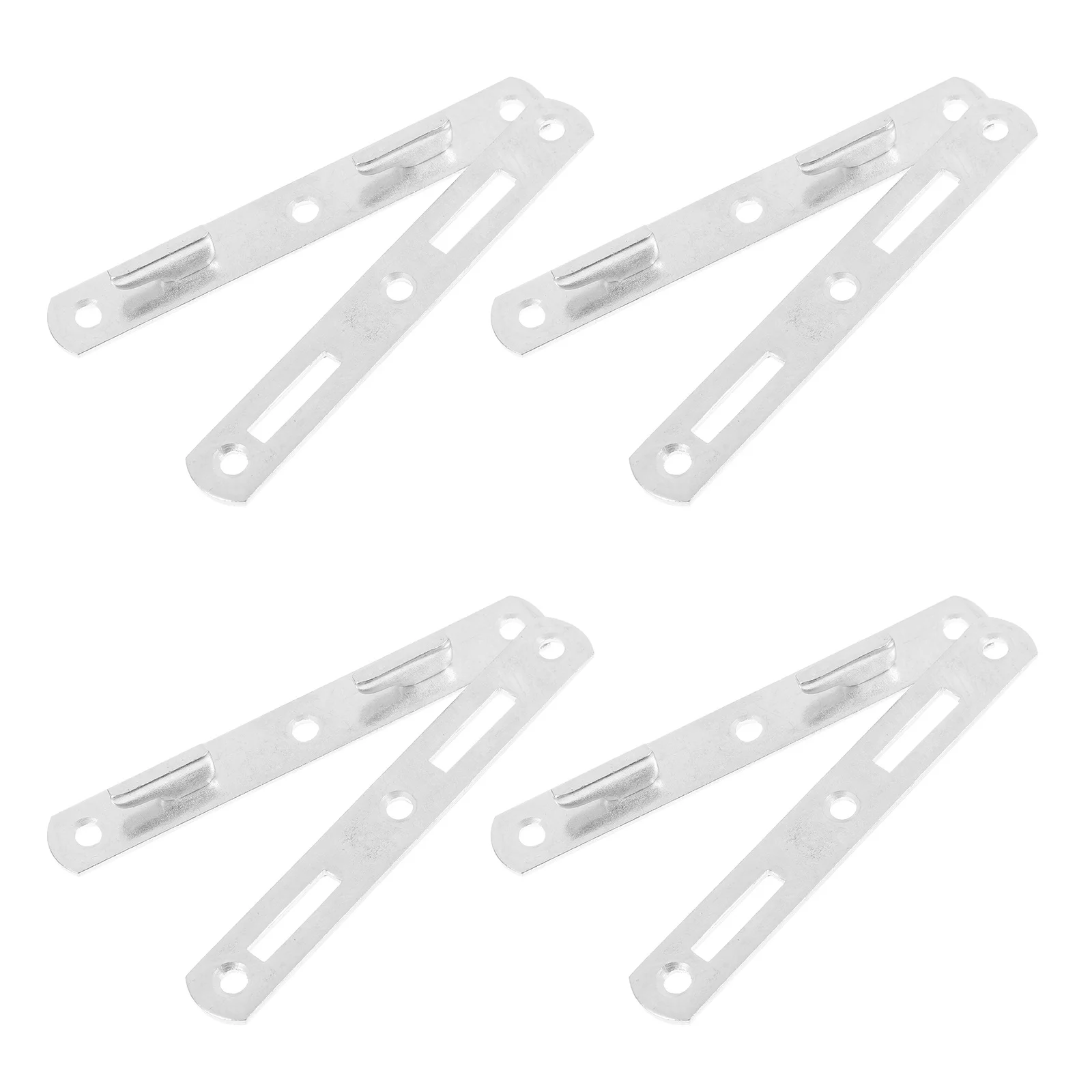 

4pcs Bed Rail Bracket Iron Lightweight Easy Installation For Bed Frame Headboard Connection Furniture Hardware Accessories