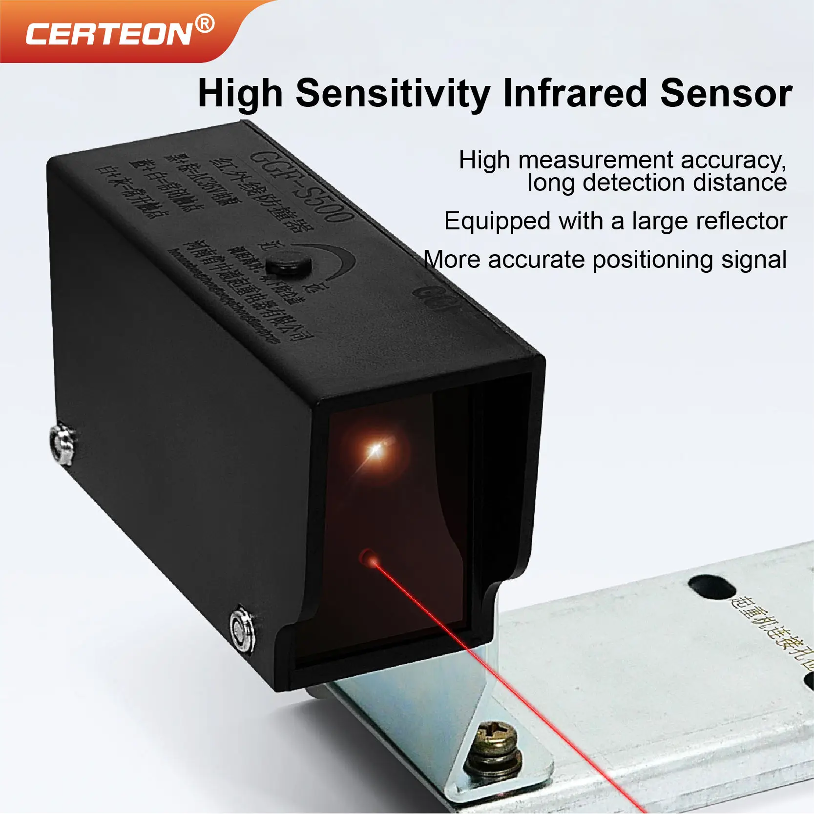 GGF S500 Crane Anti-Collision Laser Sensor Infrared Limit Switch AC36V 220V 380V for Overhead Crane Safety System