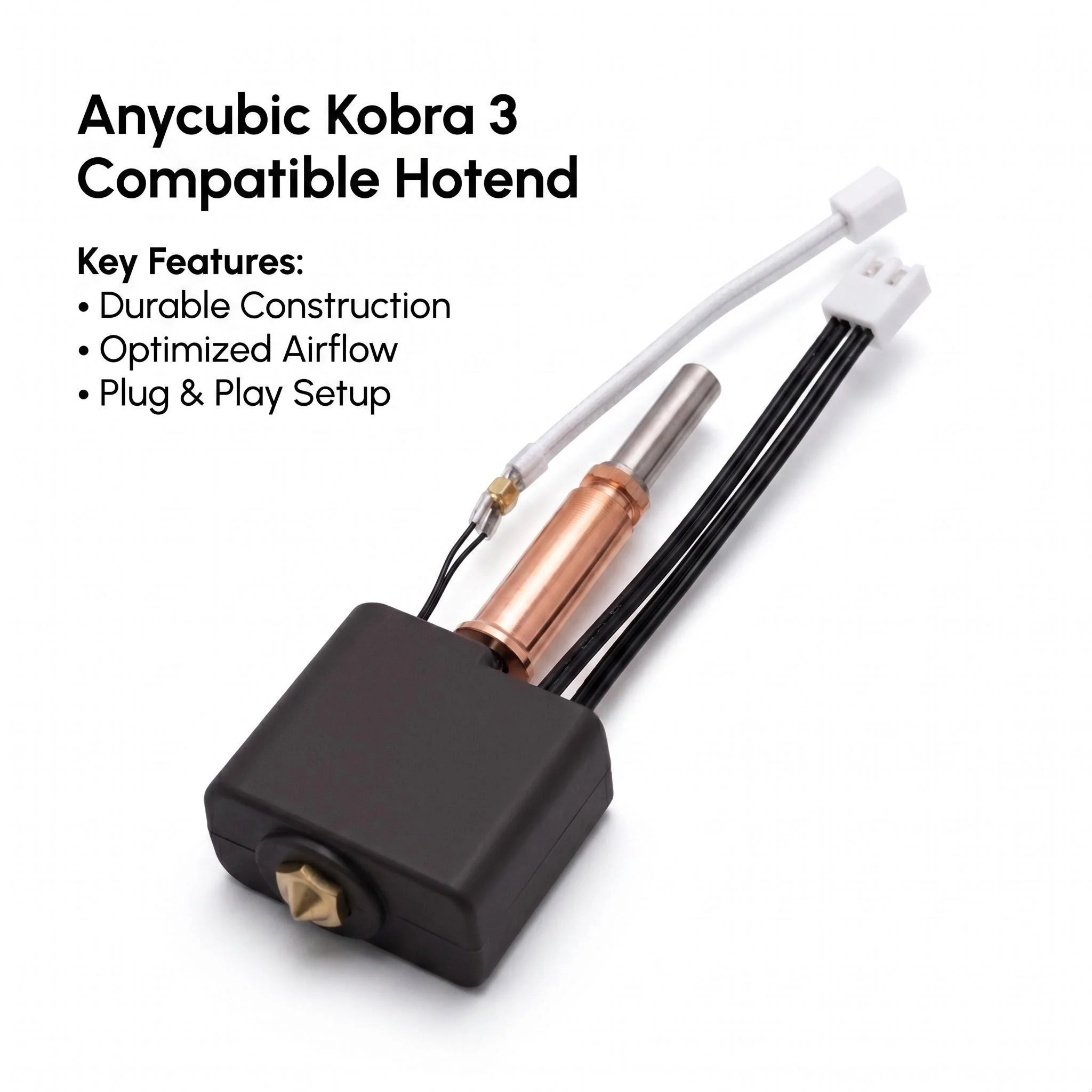 

For Anycubic Kobra 3 Combo Hotend Nozzle Thermistor Heating 24v 50w Heater Block For Anycubic Kobra 3 Spare Parts Accesories