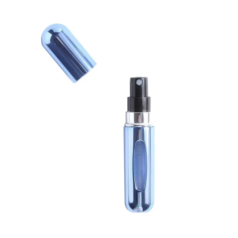 Portable Travel 5ml Bottom Charge Perfume Refillable Bottle Liquid Container For Cosmetics Spray Bottling Dispenser Press Head