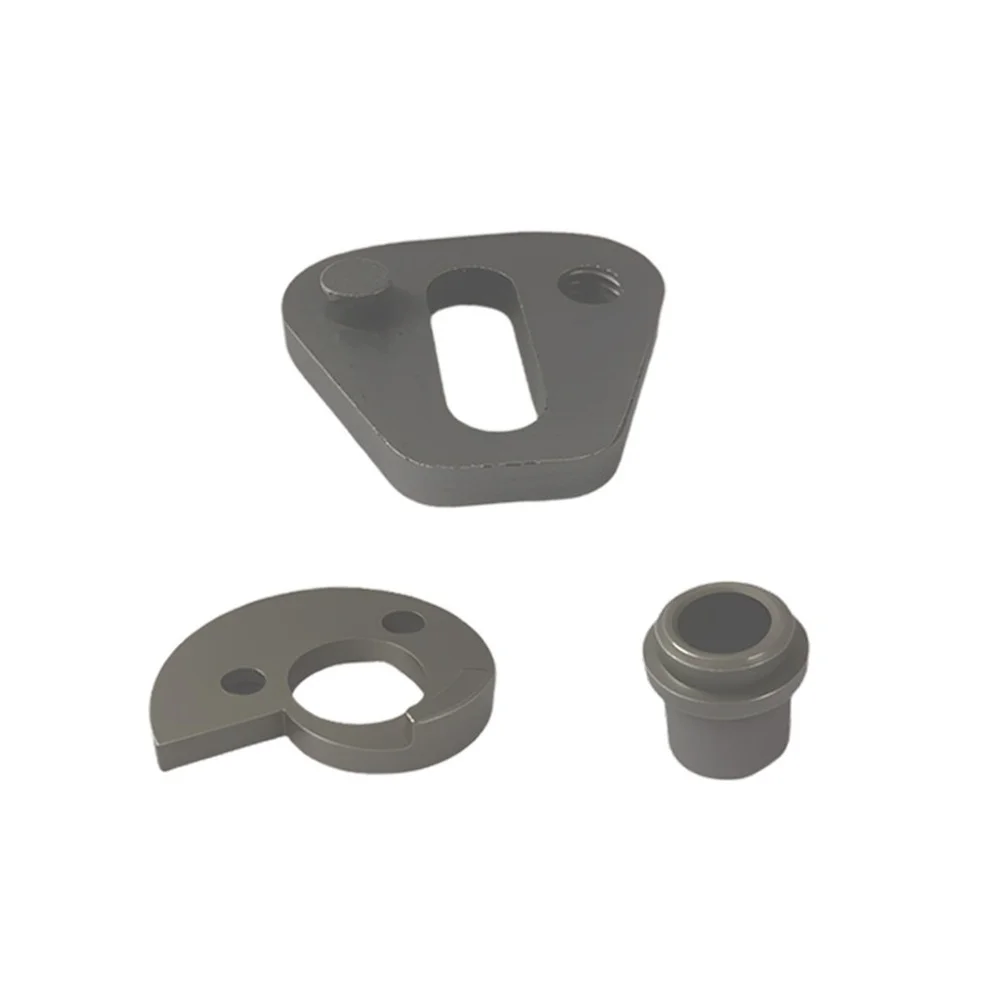 Electric chainsaw chain tensioner blocks for 10 inch and 12 inch models to help proper chain wrap and sprocket contact