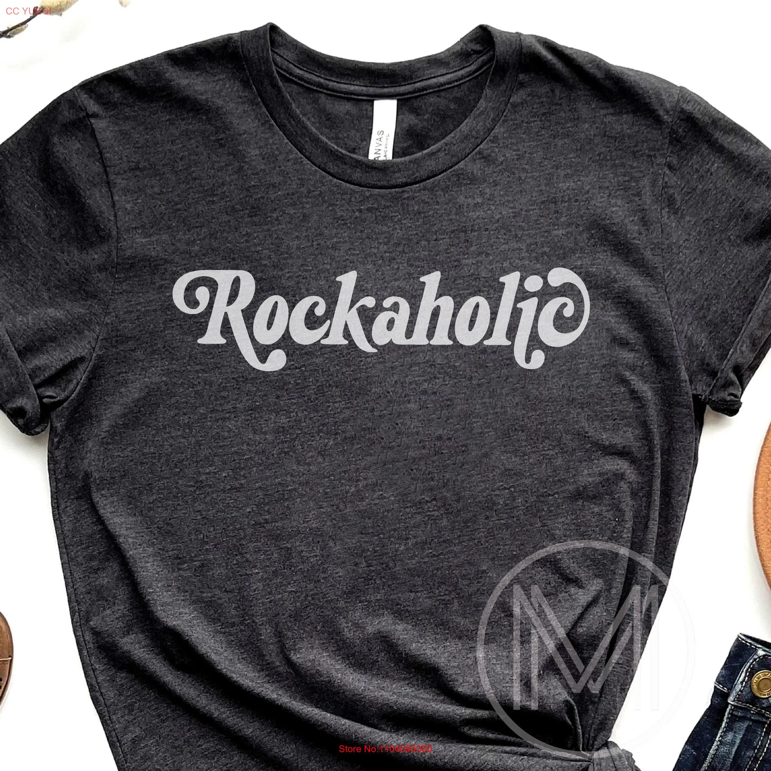 Rockaholic T Shirt Geologist Geological Rock Hounds for Earth Science Lovers Geology Student long or short sleeves