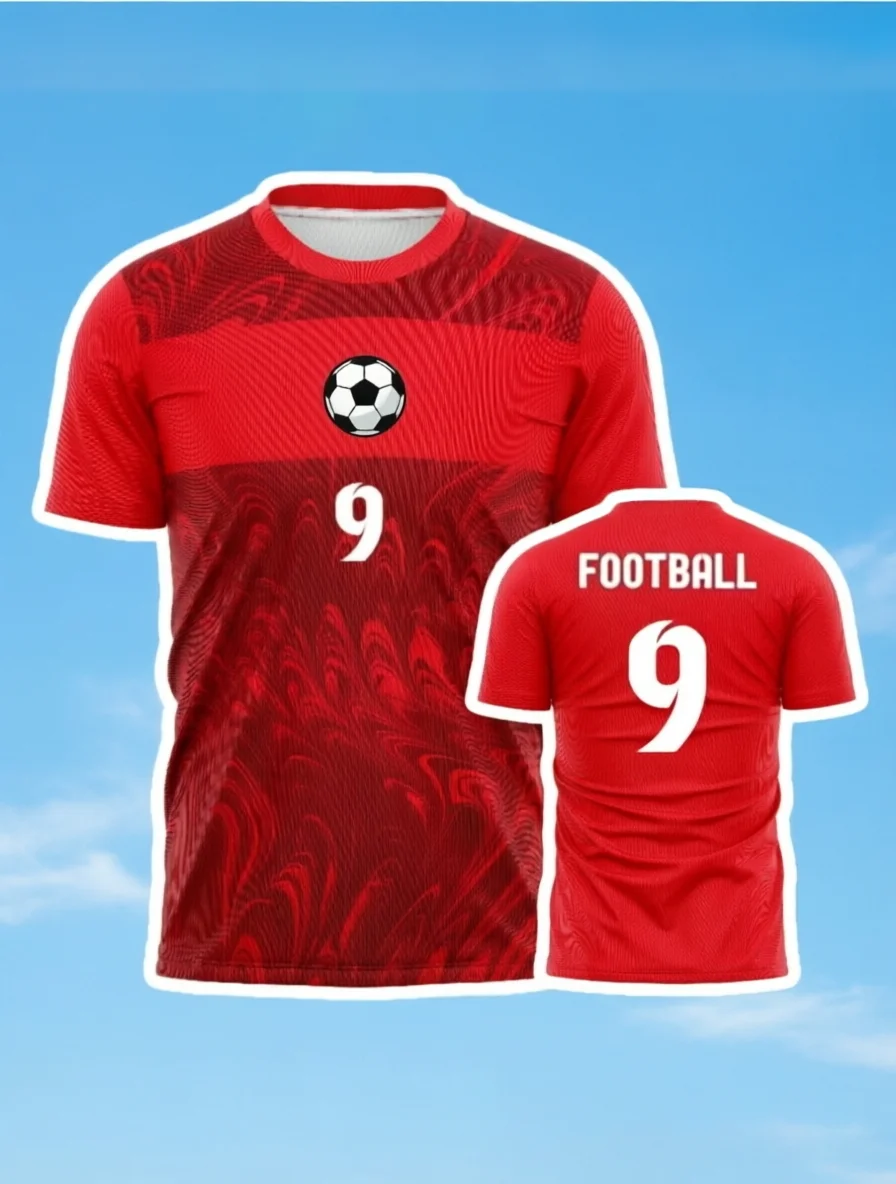 Classic Fan Edition T-Shirt with Trendy Print - Unisex Sporty Short Sleeve Sweatshirt