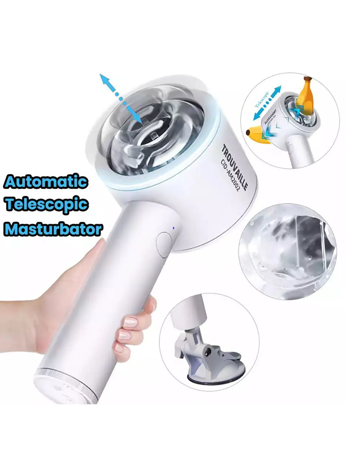 Male electric adult products rechargeable handheld telescopic rotating vibration aeroplane cup simulation vagina masturbator