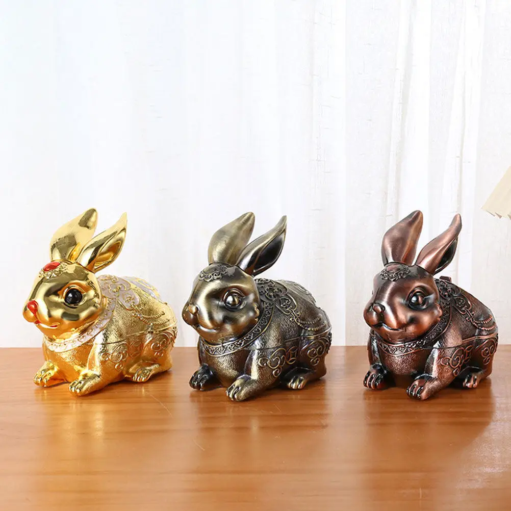 

Rabbit Shaped Ashtray Tabletop Ashtray Adornment Bunny Design Ashtray Ashtray with Lid Desk Cigarette Butt Holder