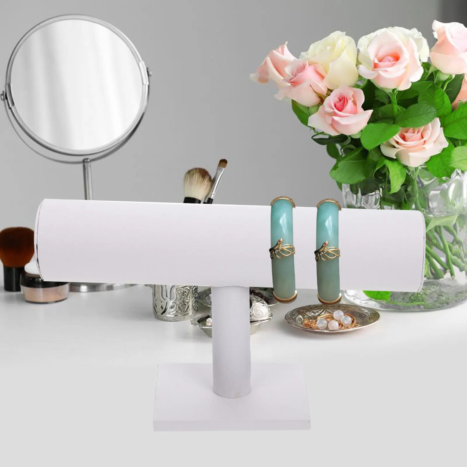 

Decorative Jewelry Display Rack Sturdy Material Necklace Bracelet Watch Storage Stand for Desktop Retail Trade Show