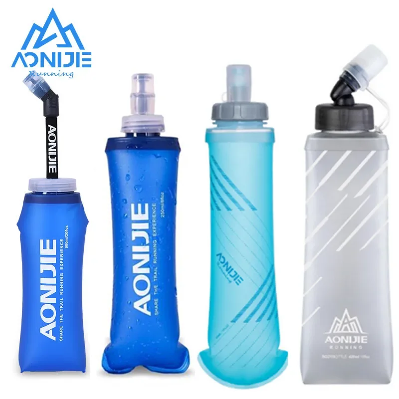 AONIJIE SD10 250ml 500ml SD13 miękka kolba słoma składana składana butelka na wodę TPU za darmo do biegania Hydration talia torba kamizelka