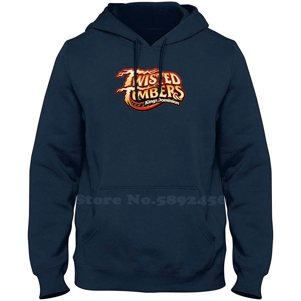 

Twisted Timbers Roller Coaster High-Quality 100% Cotton Hoodie Casual Sweatshirt