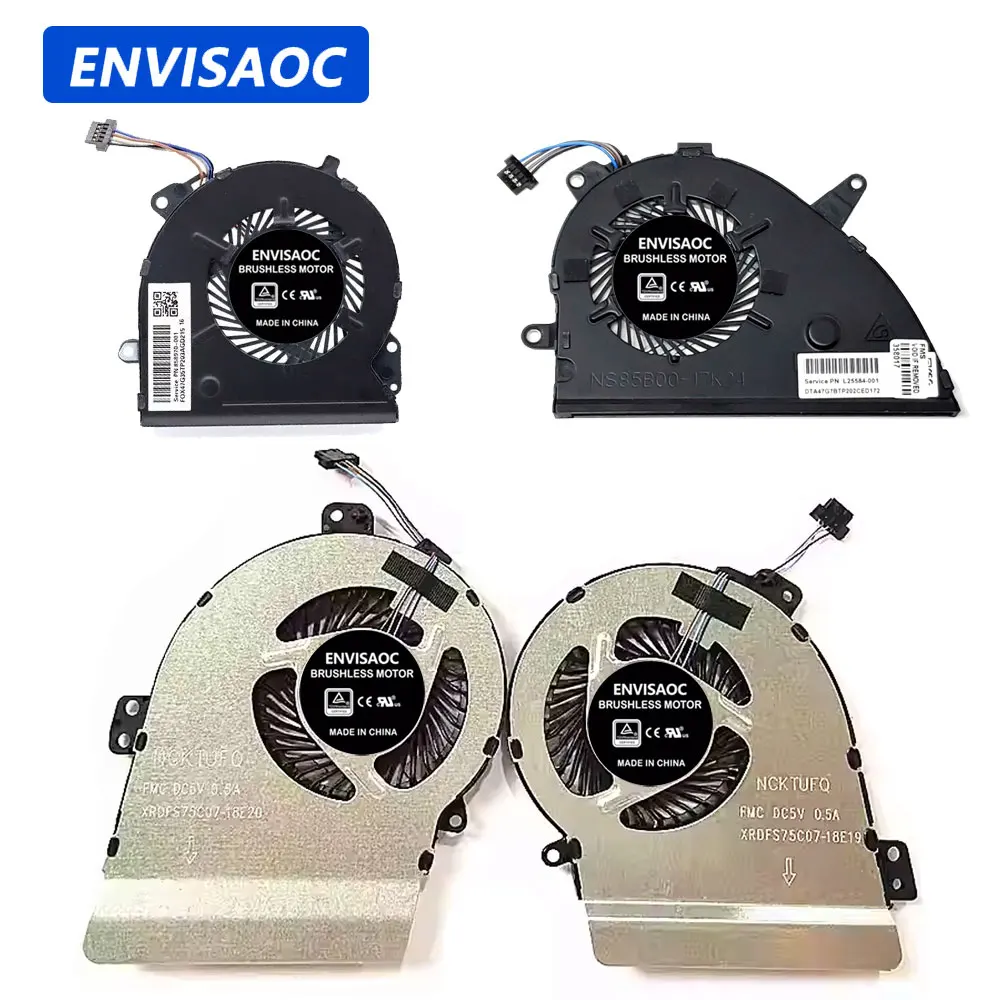 OEM para HP Pavilion 15-CS 15T-CS 15-CW TPN-Q208 TPN-Q210 Laptop CPU GPU Ventilador de refrigeração Dissipador de calor Cooler L25585-001 L25584-001