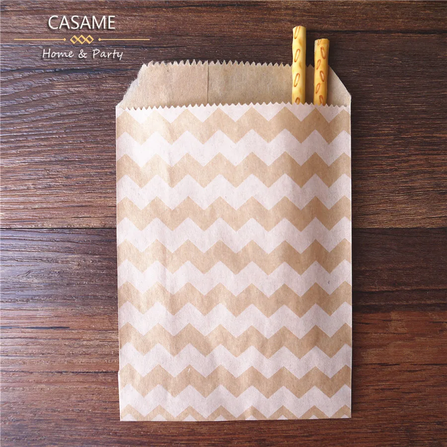 50 Pcs 10x15cm pouch Mixed Style and Color Paper Bags Kraft Craft DIY Decoration Packaging Cute Guest Gift Bag Wedding Birthday