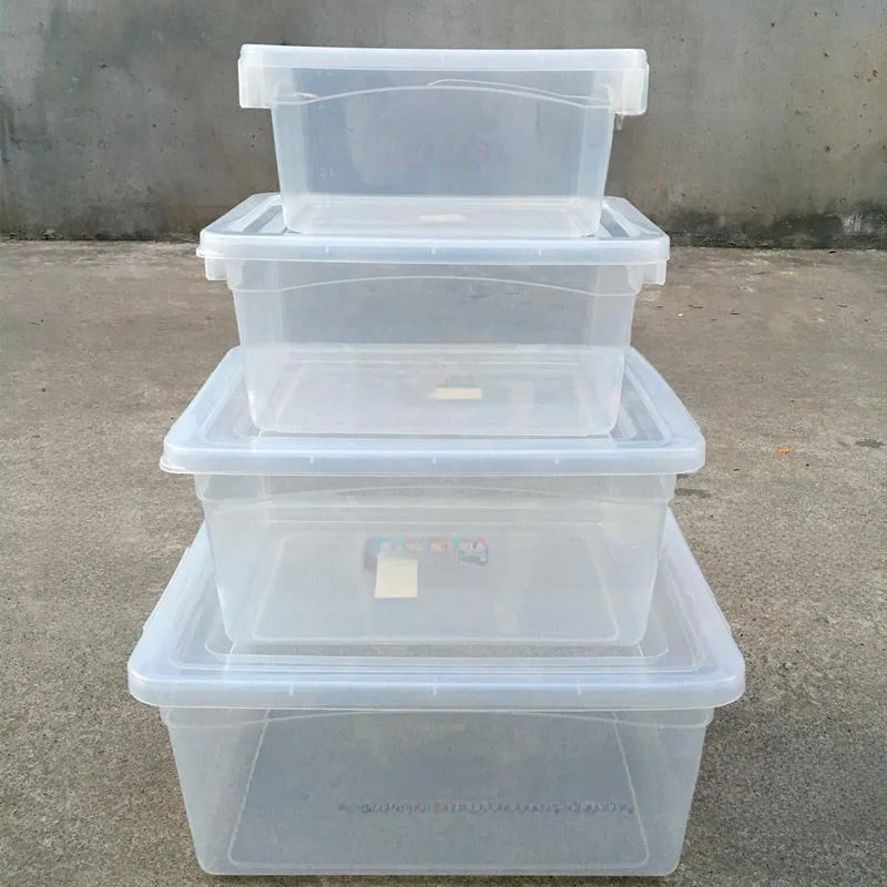 Thickened Plastic Food Grade Rectangular Large Capacity  Keeping Box with Labels for Kitchen And Fridge Commercial Use