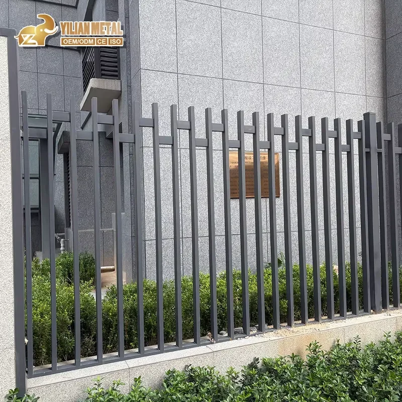 for Powder Coated Anti Rust Aluminum Horizontal Slat Welded Fence Panels Weather Resistant Screen for Villa Front Yard and