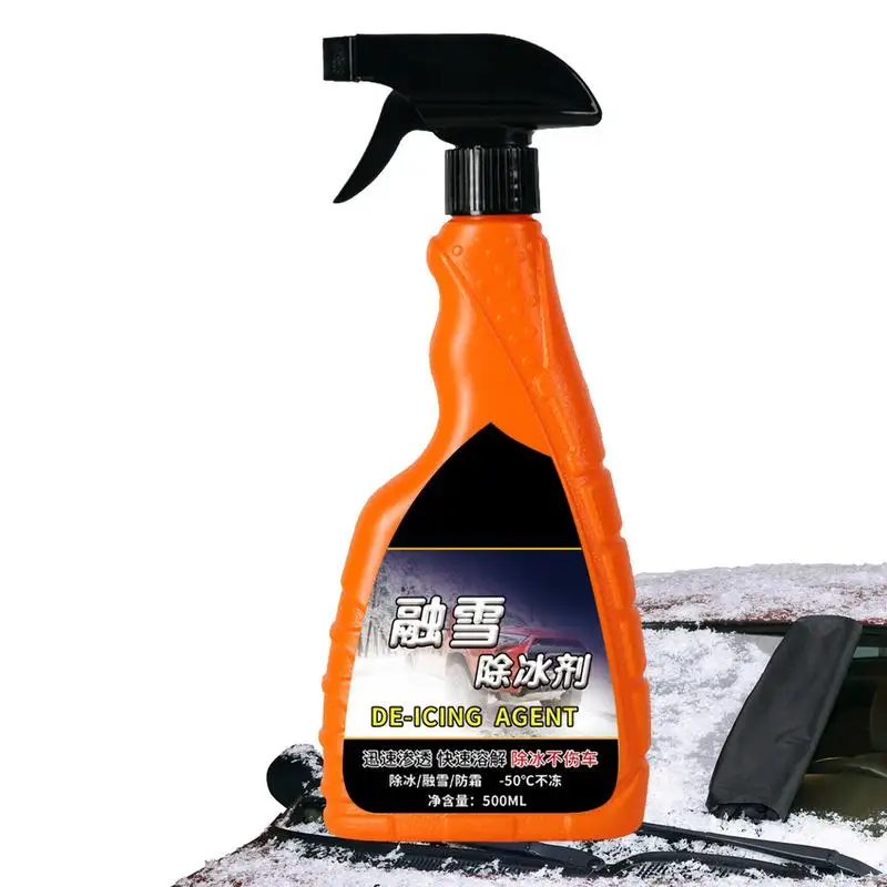 

Car Deicer Car De-Icer Defrost Washer Fluid Snow Melting Defrost Spray De-icer Windshield Trigger Spray Car Glass Deicer Ice