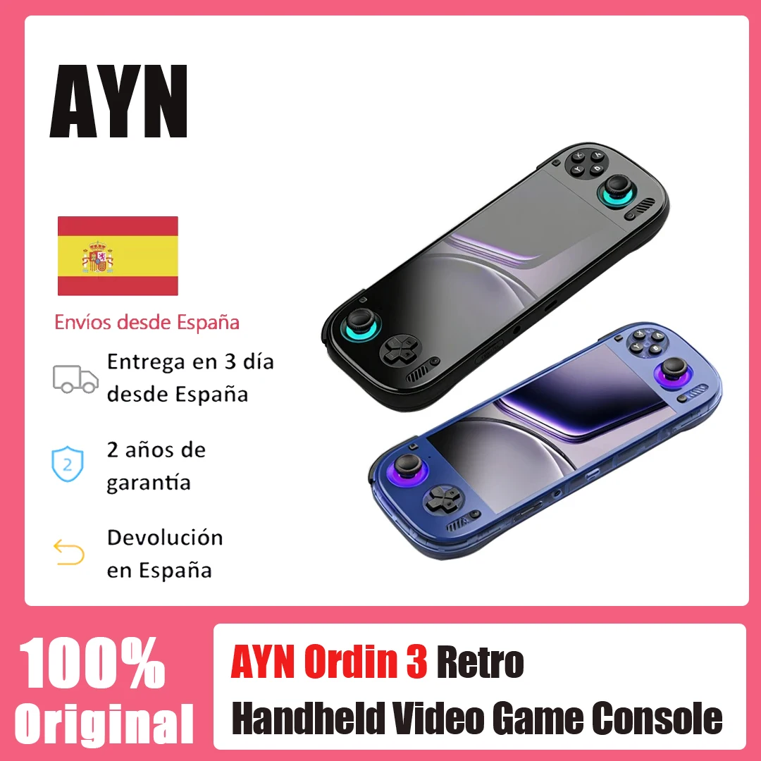 Consola de Juegos Portátil AYN Odin 3, Pantalla Táctil AMOLED de 6 Pulgadas 1080P 120Hz, Batería Integrada de 8000mAh… — oferta en AliExpress