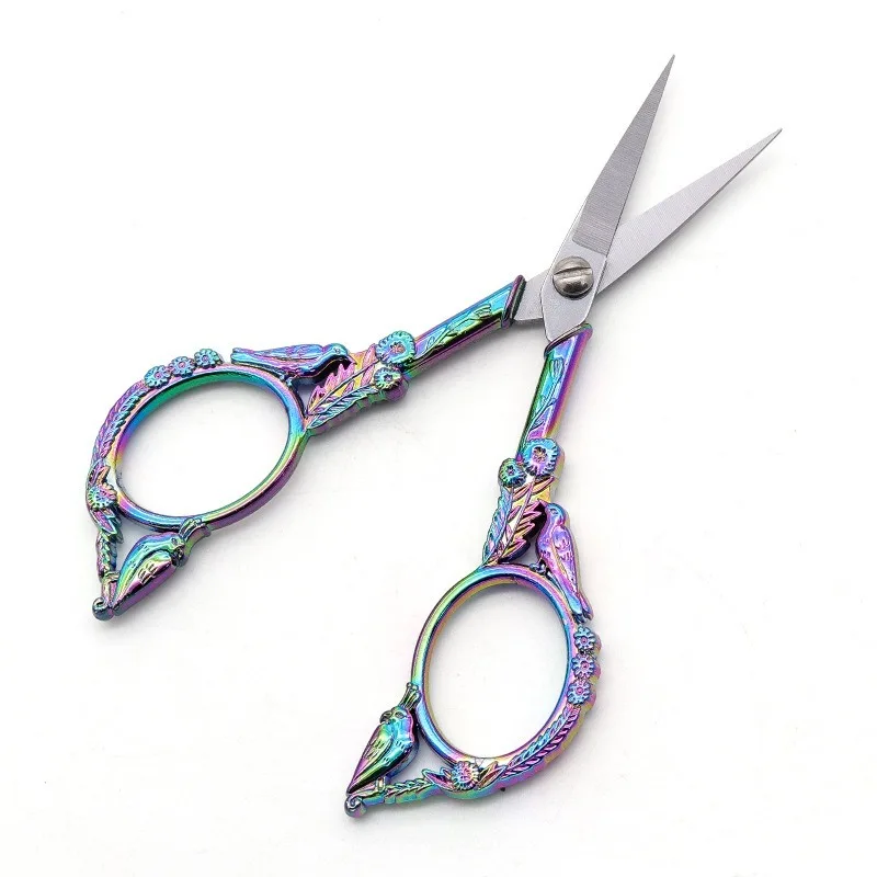 مقص الطيور مقص الحرف الرجعية، مقص الضوء الفولاذ المقاوم للصدأ، مقص زهرة الغرز المتقاطعة، مقص صغير منزلي