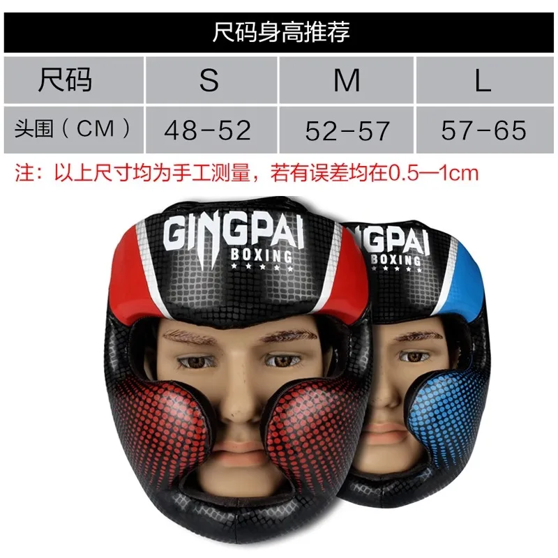 Full Covered Kickboxing Training Head Guard Adult Kids Helmet Boxing MMA Kick Head Gear Face Protector Headgear Protective Guard