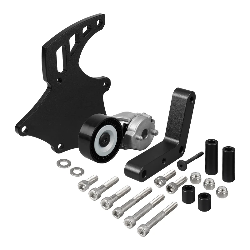 Bevinsee LS Sanden 508 A/C AC Compressor Bracket W/Tensioner Kit for 4.8 5.3 6.0 6.2L SUV Truck Engine