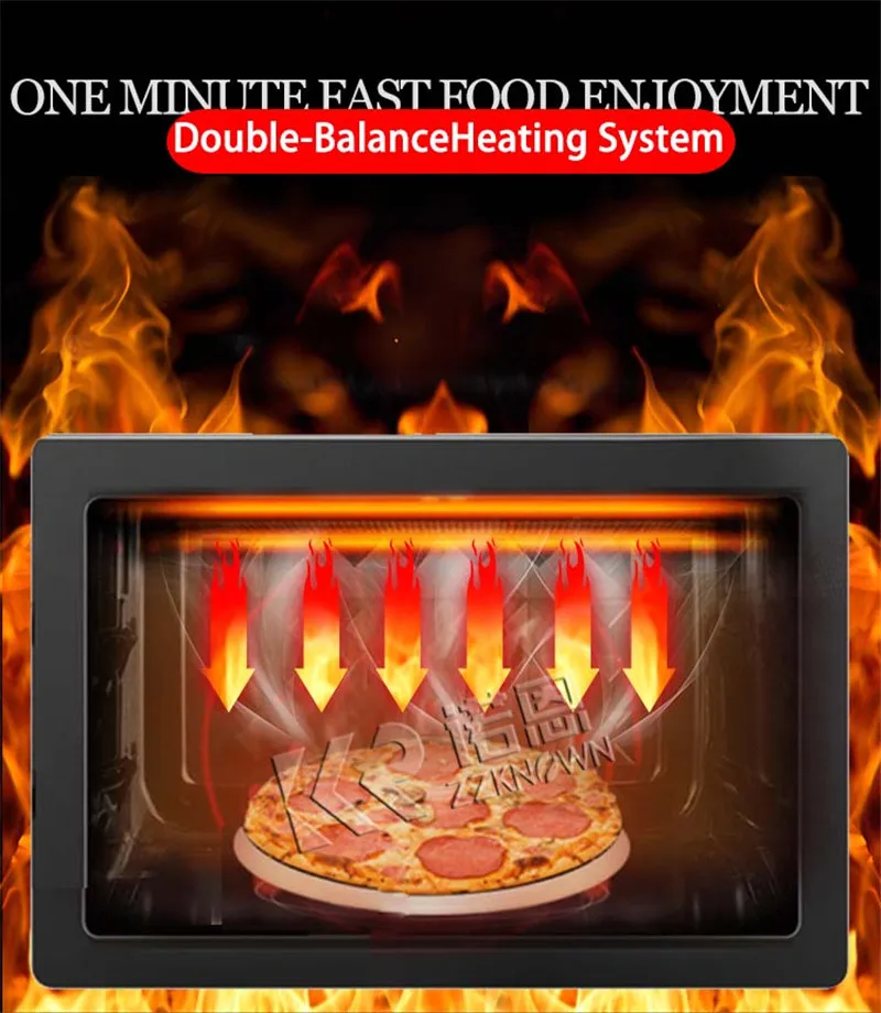 55Inch Touch Screen Cooking Robot Hot Food Box Pizza Vending Machine Fully Automatic Pizza Making Machine With Infrared Oven