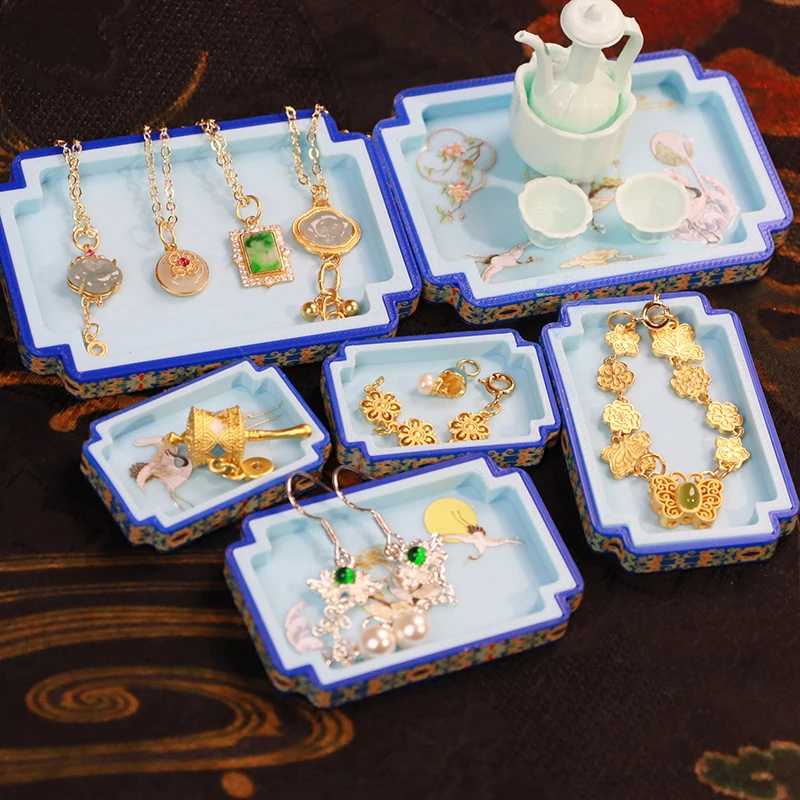 1/12 poppenhuis miniatuur ornament Chinese stijl sieradendoos speelgoed