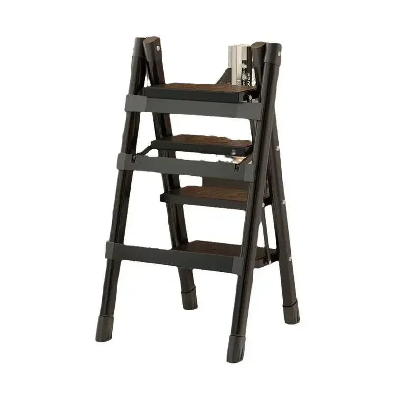 

Thickened Carbon Steel Folding Ladder Strong Bearing Capacity 2/3-Step Household Storage Rack Potting Shelf Home Decor
