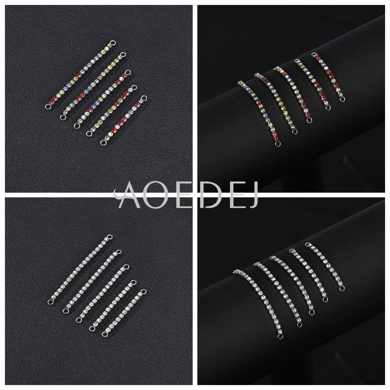AOEDEJ 1 Stück Nasenkette aus Edelstahl, 32–50 mm, Brückenpiercing, scharfe kegelförmige Quaste, baumelnde Nasenloch-Piercings, Zubehör – Detail 9