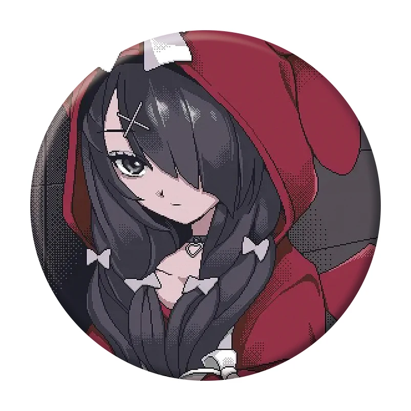 58mm jogo necessidade menina overdose broche pino bonito anime personagem dos desenhos animados botão crachá para mochila acessórios decoração fãs