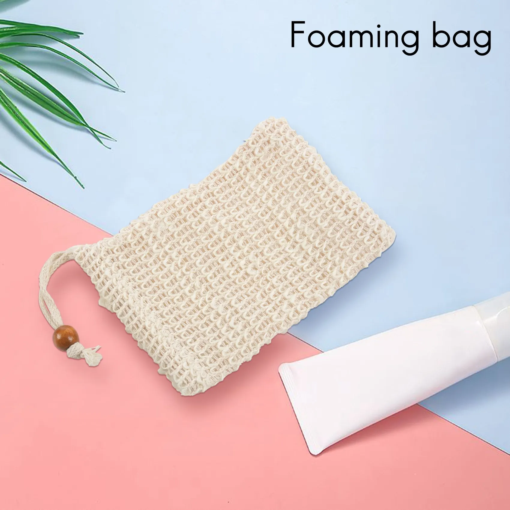 ABQR 5 Pack Exfoliating Soap Bag Natural Soap Saver