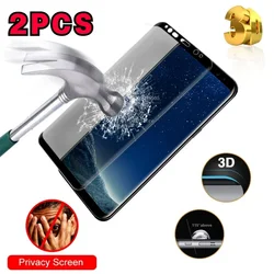 2PCS Full coverage protector for Samsung Galaxy S8 S8Plus S8+ Anti-Spy Tempered Glass Privacy Screen Protector Fast Shipping