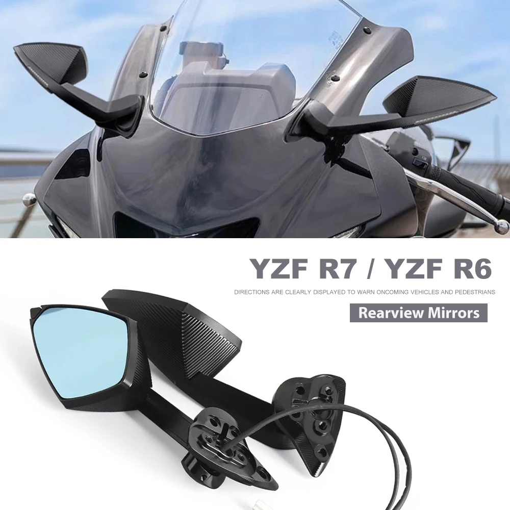 

Motorcycle Accessories YZF-R7 with LED Turn Signal Rearview Mirror For Yamaha YZFR7 YZF-R6 YZF R6 YZF R1 Side Mirrors YZF R7 R6