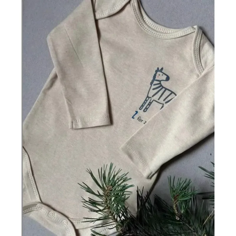 Shower Gift 5 Piece Set 100 Percent Cotton Soft Long Sleeve Baby Bodysuits for Newborn Infant Boy Girl Onesies Bebe Clothes