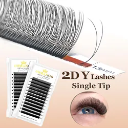 CoMango 1D Y Eyelash Extensions 2D Y Shaped Soft Light Natural Premium Mink False Eyelash YY Eyelashes Wholesales Cosmetics