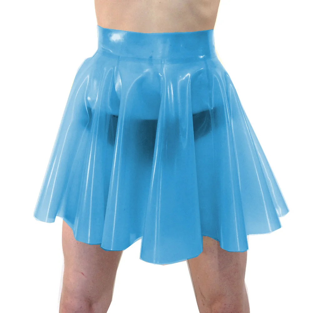 Maeau Minijupe Plissée Brillante Femme - Jupe Courte Élastique Volants Disco Clubwear Semi-Transparente M-XL