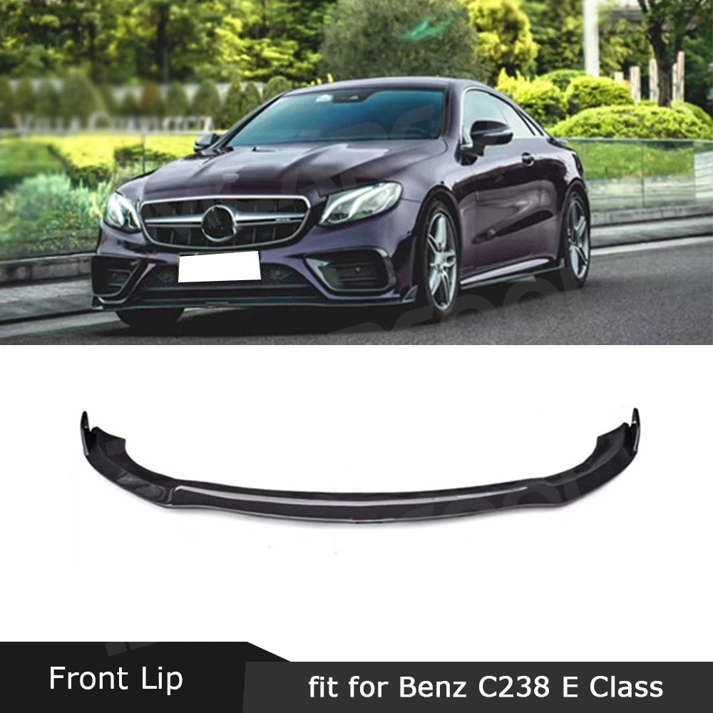 

JMCARCOOL передний бампер из углеродного волокна, спойлер для Mercedes Benz E Class C238 Sport Coupe 2017-2019 FRP, комплекты кузова для передней губы автомобиля